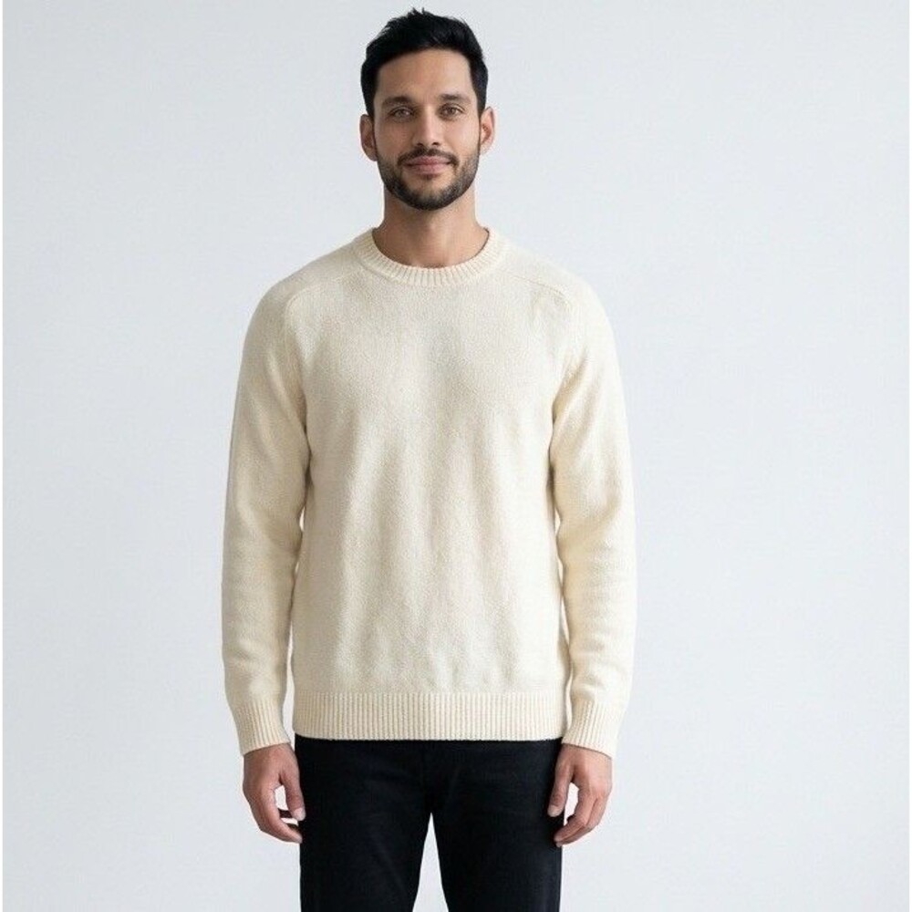 NWT Gap Men's Lightweight Pullover Regular Fit Crewneck Sweater Size XXL Ivory